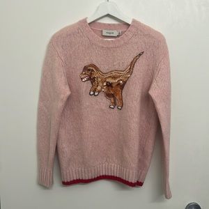 COACH 1941 Coach Sequin Rexy Pink Pullover